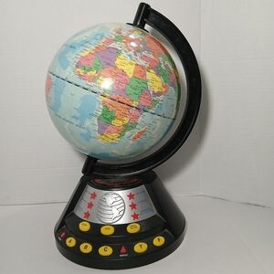 World Atlas Interactive Globe 2003 Learn Geography Quizzes Countries Works Great
